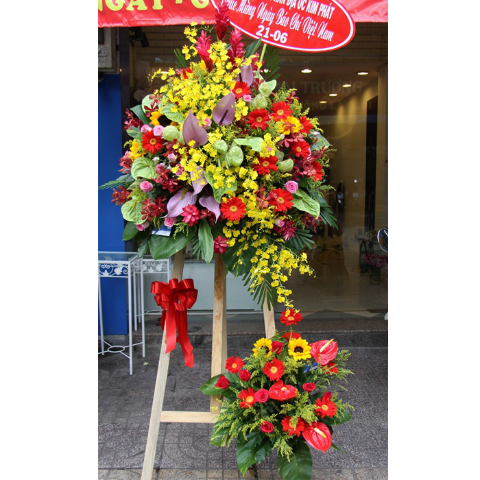 Hoa mừng khai trương cửa hàng - Mẫu hoa "Ngày nắng" - Sang trọng và rực rỡ