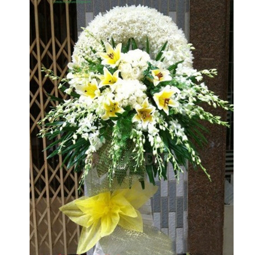 Vòng hoa đám ma "Cỏ úa" - Cùng gởi lời chia buồn đến người thân