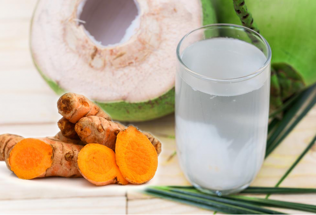 Chữa đau dạ dày bằng nghệ và dừa