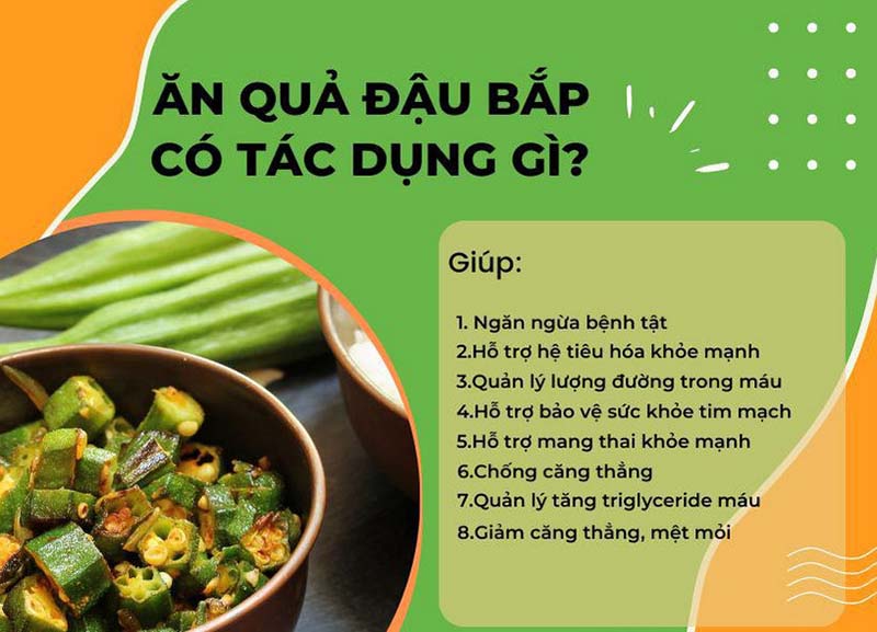 Tác dụng của rau đậu bắp với sức khỏe con người như thế nào