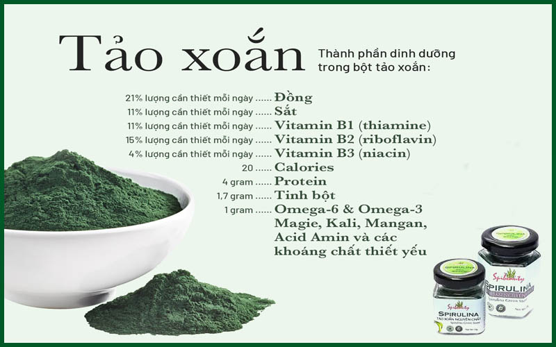 Tác dụng của tảo xoắn với sức khỏe con người như thế nào