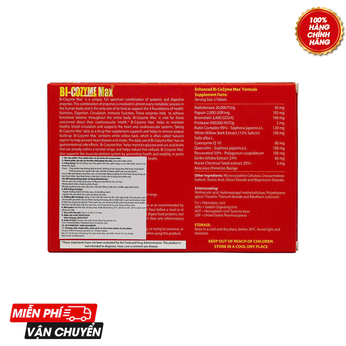 Bi-Cozyme Max - Xua tan nỗi lo huyết áp, tim mạch, đột quỵ