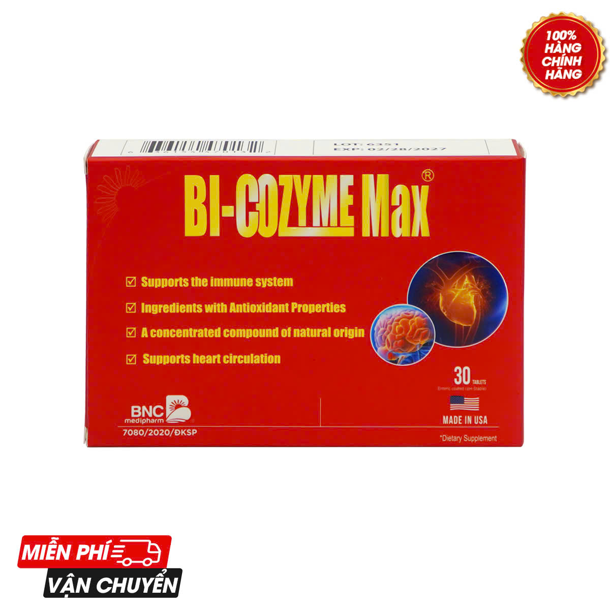 Bi-Cozyme Max - Xua tan nỗi lo huyết áp, tim mạch, đột quỵ