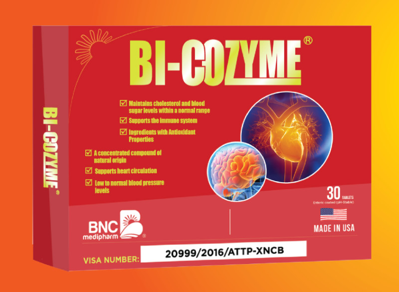 Bi-Cozyme - Giúp điều hòa huyết áp, phòng chống tai biến mạch máu não