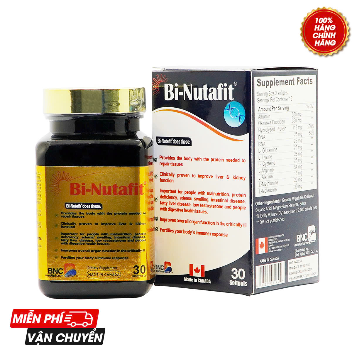 Bi-Nutafit - Tăng cường miễn dịch, phòng chống ung thư
