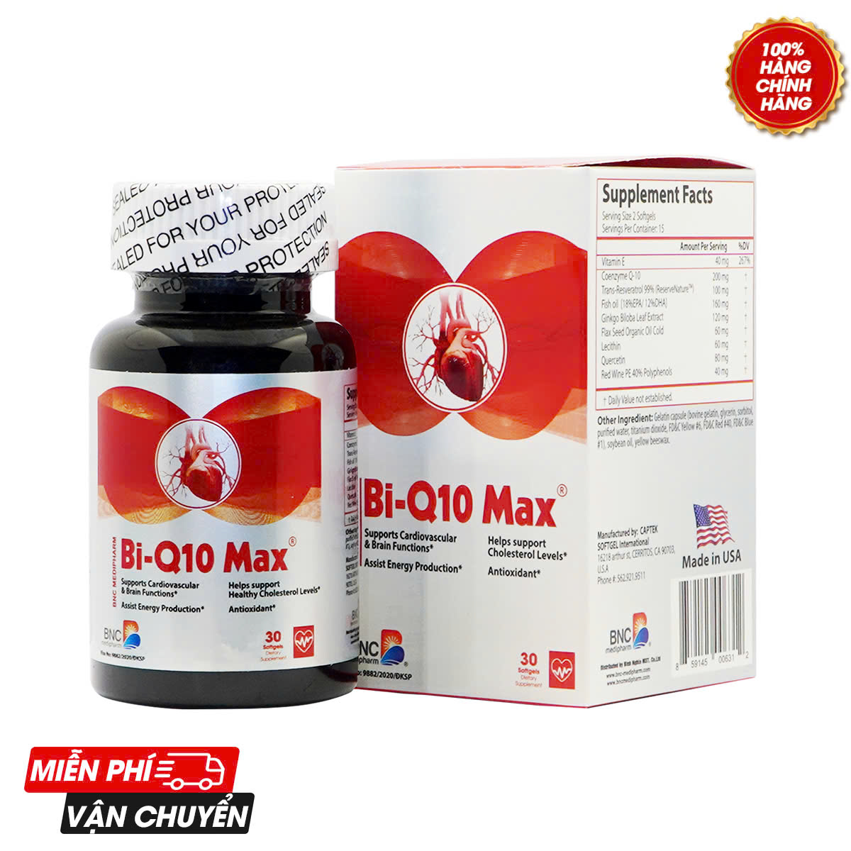 Bi-Q10 Max - Tăng cường sức khỏe tim mạch