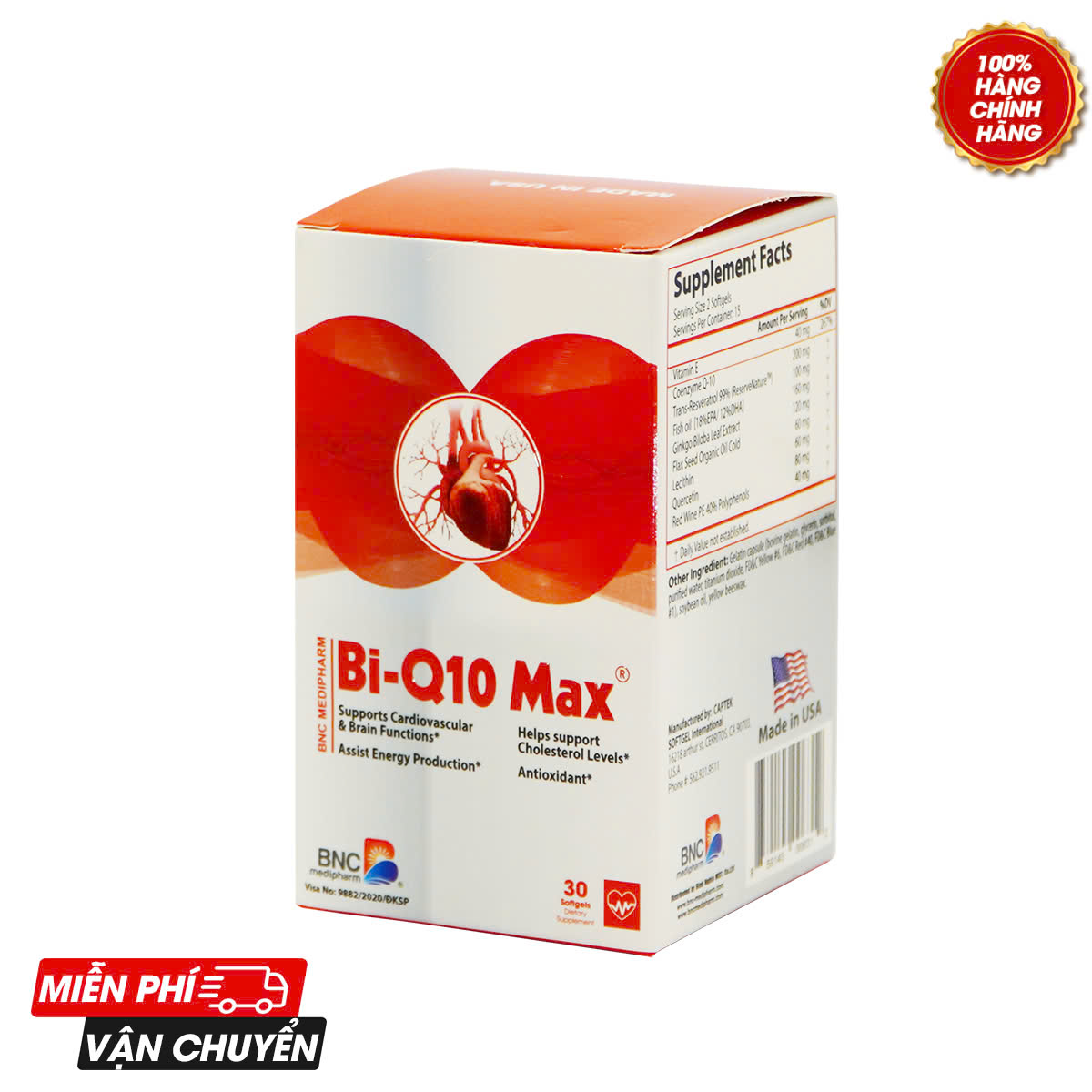 Bi-Q10 Max - Tăng cường sức khỏe tim mạch
