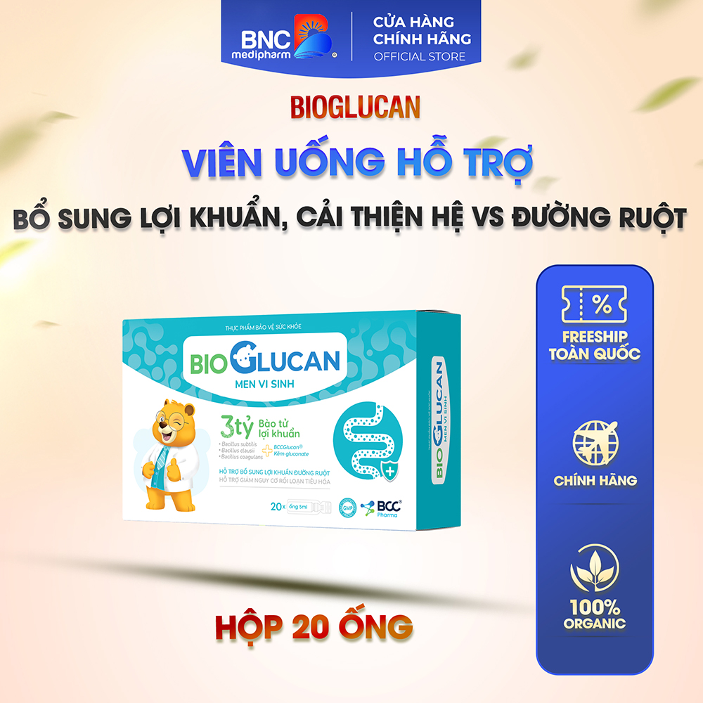 BioGlucan - giúp tăng cường sức khỏe đường ruột, nâng cao khả năng miễn dịch tự nhiên