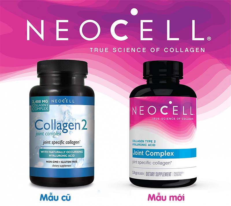 Collagen type 2 không biến tính của Mỹ - Collagen type 2 Neocell 120 viên của Mỹ