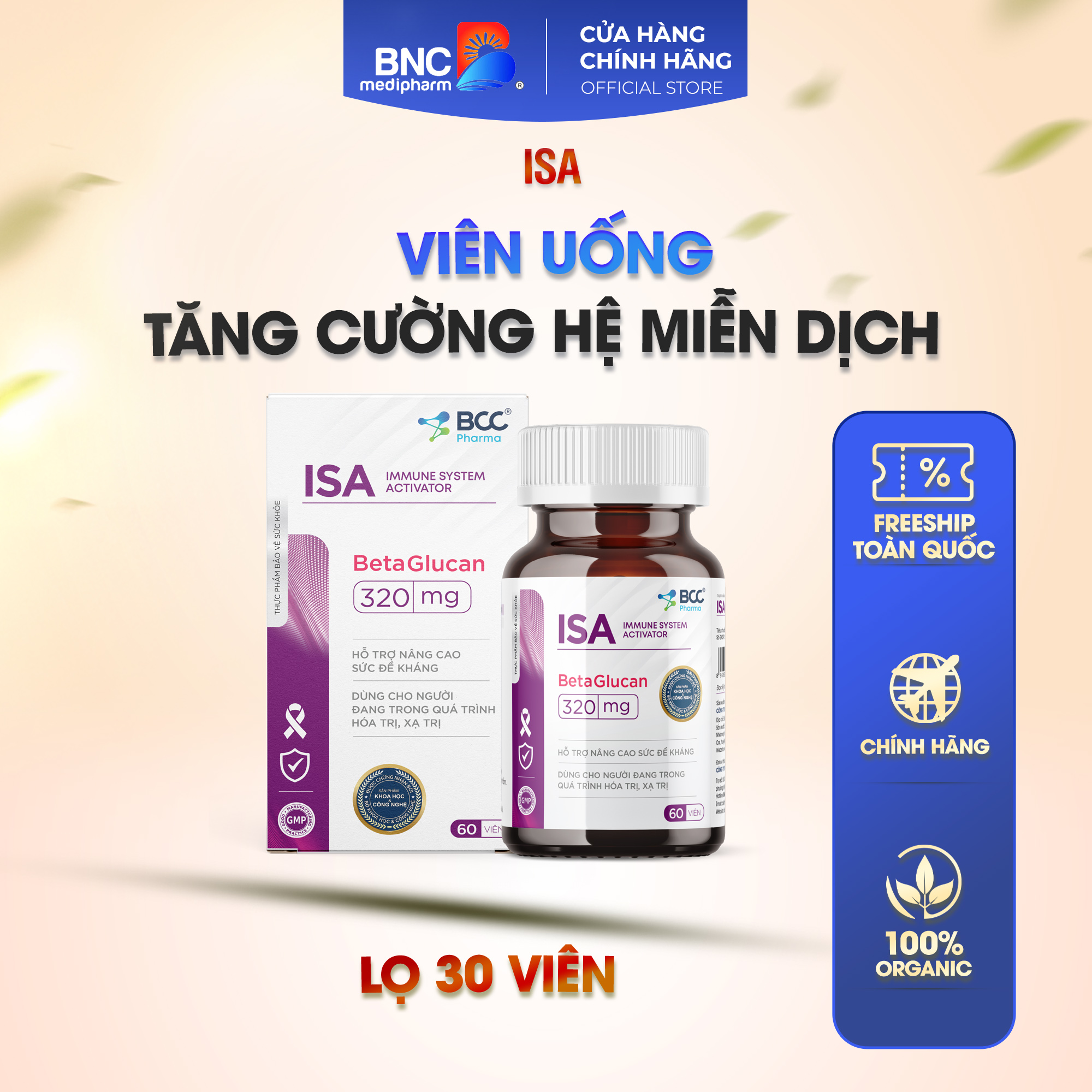 Thực phẩm bảo vệ sức khỏe ISA – Giải pháp tăng cường miễn dịch vượt trội