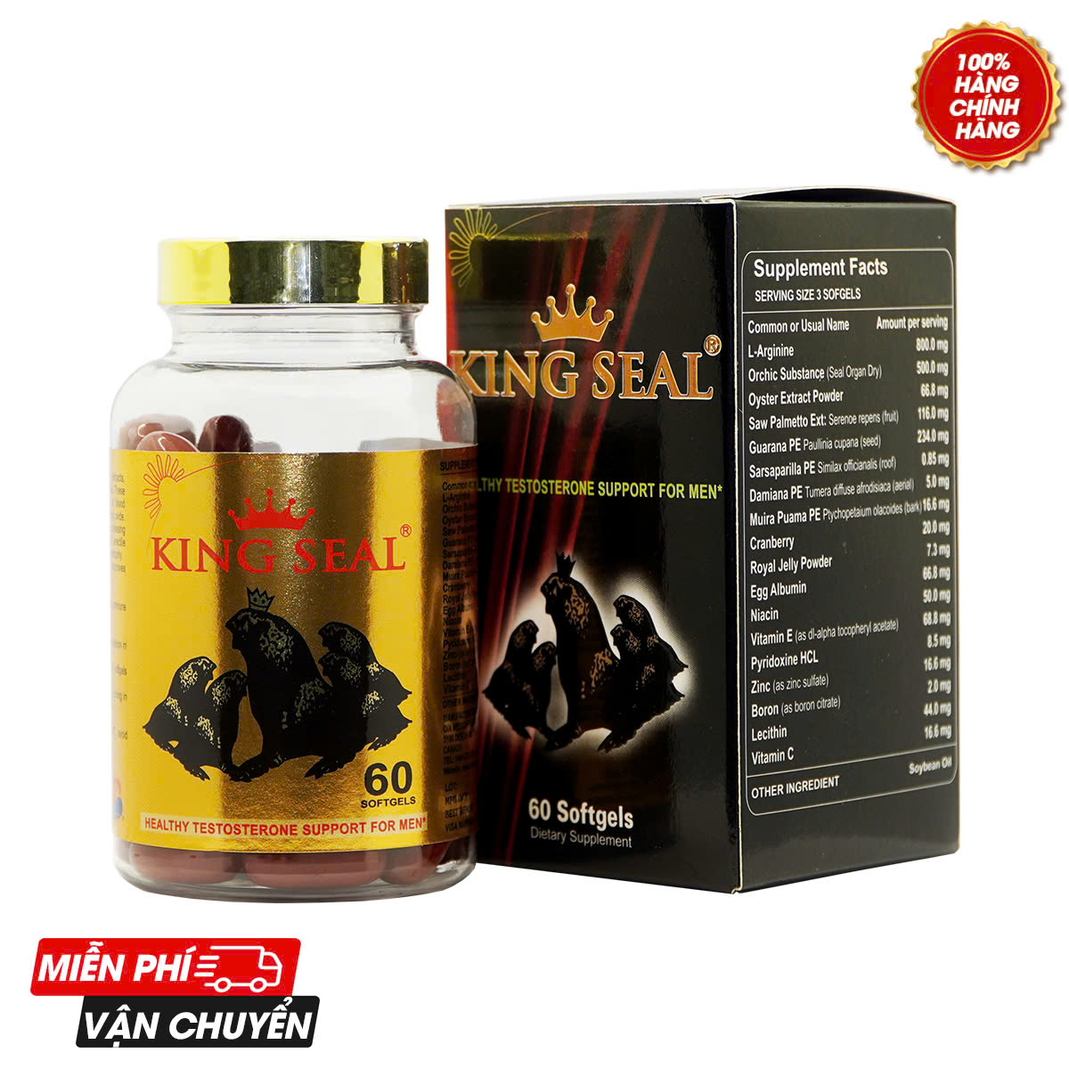 KING SEAL - VUA HẢI CẨU - BỔ THẬN TRÁNG DƯƠNG TĂNG CƯỜNG SINH LÝ