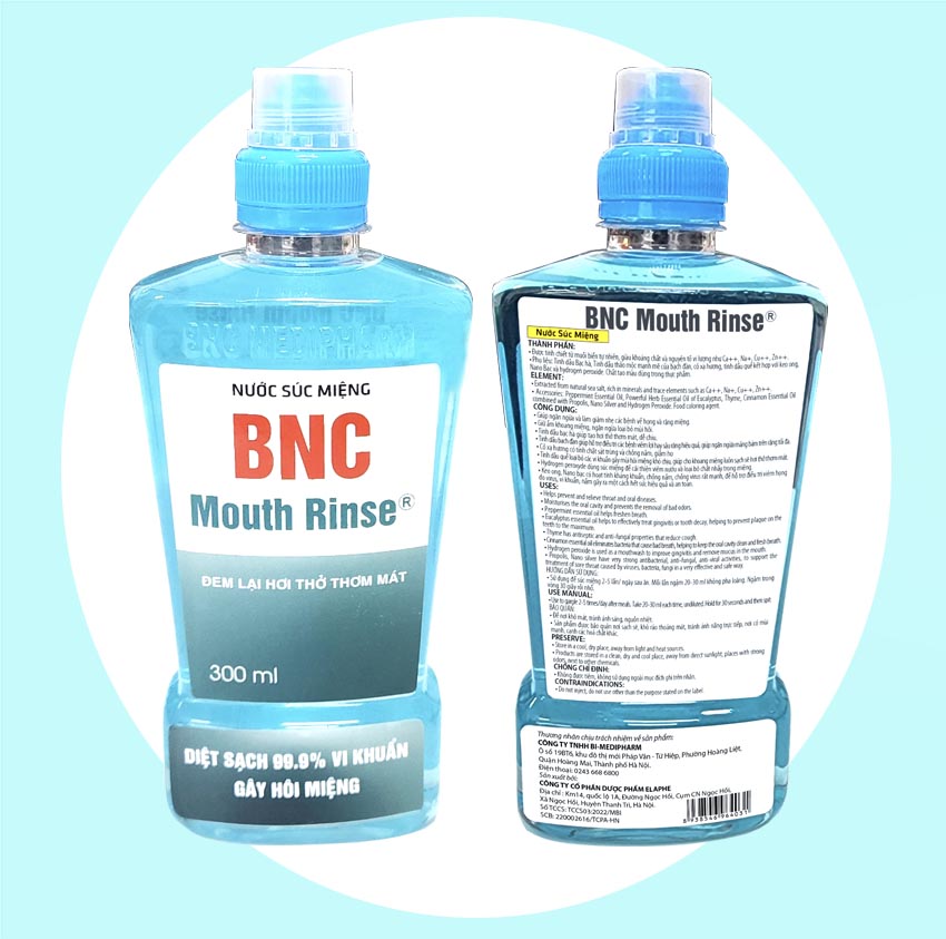 Nước xúc miệng - BNC Mouth Rinse - Đem lại hơi thở thơm mát