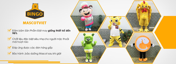 Bingo - nơi cung cấp mascot chuyên nghiệp