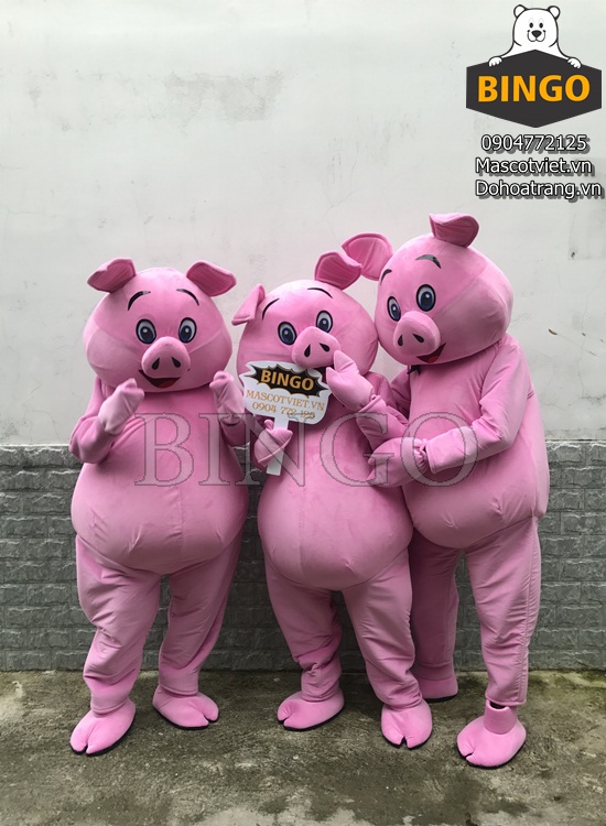 Mascot Con Heo Hồng 01