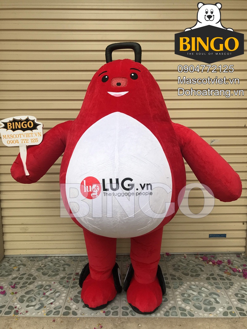 mascot hơi vali lug