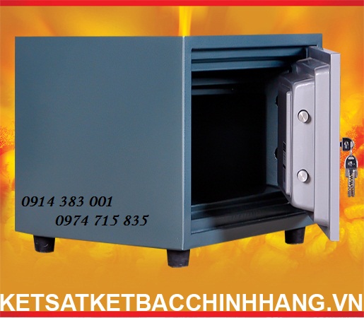 Két Sắt Cánh Đúc KS80 - 2k xanh được đúc bởi tấm thép dày liền khối chống cháy
