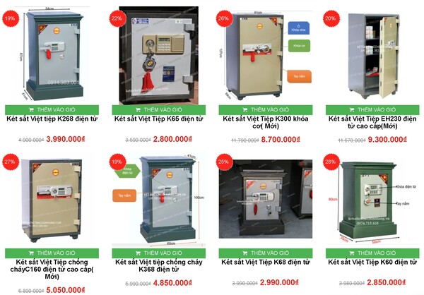 Mạnh Cường chuyên phân phối két sắt hãng Việt Tiệp chính hãng với giá tốt