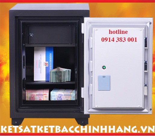 Cánh cửa két sắt chống cháy Genkin korea KCC120 đổi mã được đúc liền bằng khối thép dày