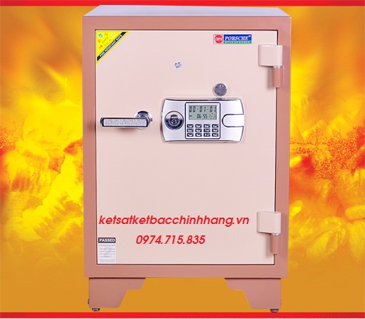 Két sắt PORSCHE KS160 điện tử Hàn Quốc( màu đồng)