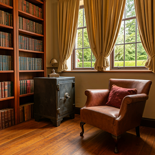 Đặt két sắt trong phòng làm việc hoặc phòng khách để thu hút tài lộc