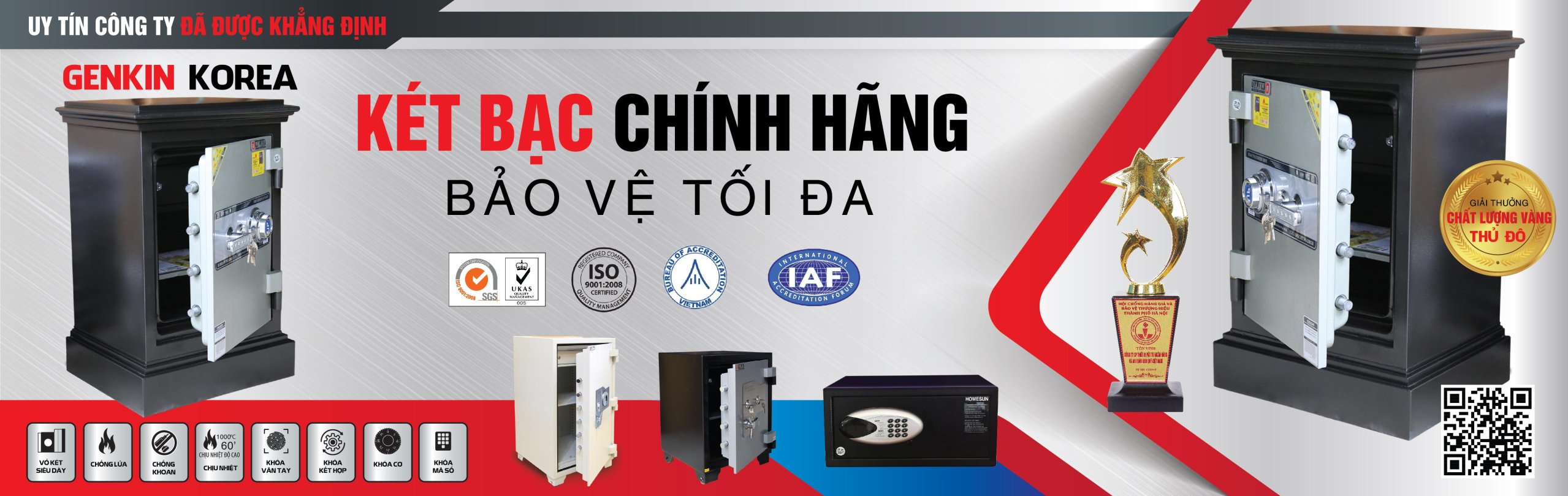 Két sắt két bạc chính hãng