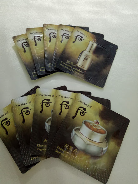 Combo 10 gói Whoo Cheongidan Radiant Regenerating Essence + Cream