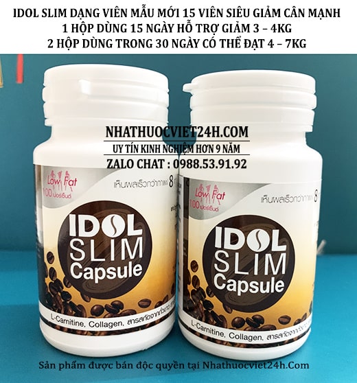 IDOL SLIM CAPSULE DẠNG VIÊN UỐNG THẾ HỆ MỚI 2023 - SIÊU GIẢM CÂN MẠNH