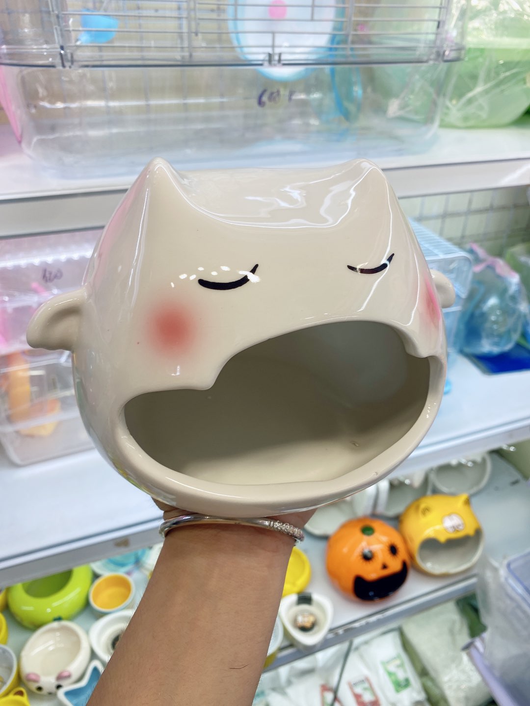 Nhà ngủ sứ mèo hề bự cho hamster