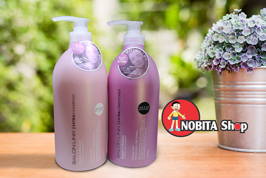 Bộ dầu gội xả phục hồi tóc hư tổn Salon Link