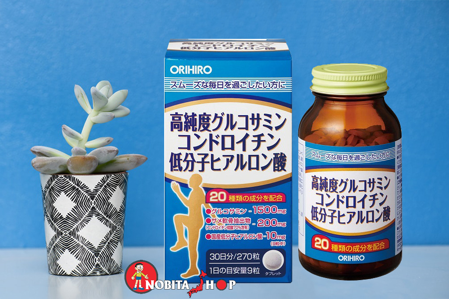 Viên Uống Glucosamine, Chondroitin, Hyaluronic Acid Orihiro Nhật Bản
