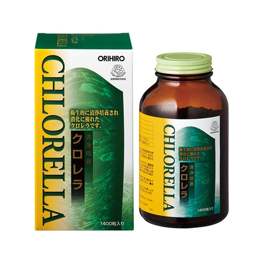 Tảo Lục Orihiro Clean Chlorella Nhật Bản 1400 Viên