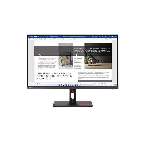 Màn hình LCD Lenovo ThinkVision S27i-30 63DFKAR4WW (27 inch/ 1920 x 1080/ 300 cd/m2/ 4ms/ 100Hz)