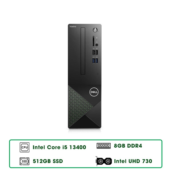 Máy bộ Dell Vostro 3020SFF 71021410 (i5 13400/ Ram 8GB/ SSD 512GB/ Windows 11/ 3Y)