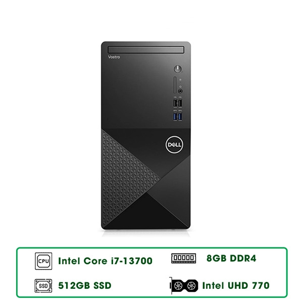 Máy bộ Dell Vostro 3020T 42VT3020MT0006 (i7 13700/ Ram 8GB/ SSD 512GB/ Windows 11)