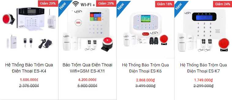 Hệ thống báo trộm qua điện thoại ES đang được khuyến mãi siêu hấp dẫn tại E-Smart Home