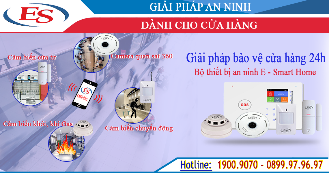 Công ty E-Smart Home cung cấp, tư vấn giải pháp báo trộm cho cửa hàng