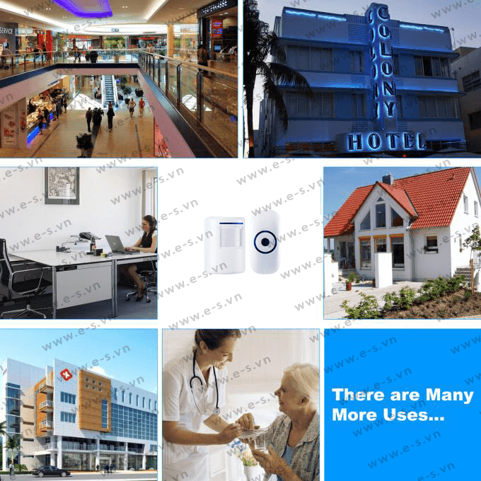 Chuông cửa báo khách hàng ngoại ES mang lại sự sang trọng, hiện đại cho mọi không gian sử dụng