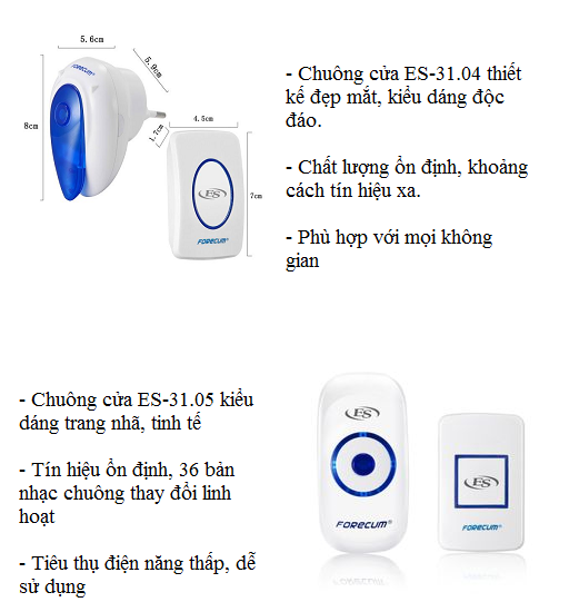 Chuông cửa báo khách ES
