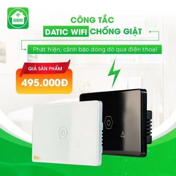 Công Tắc Chống Giật Bình Nóng Lạnh Datic