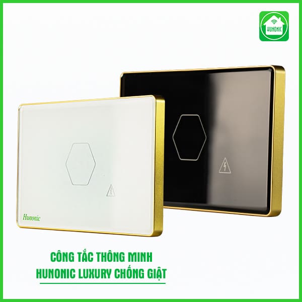 Công Tắc Chống Giật Bình Nóng Lạnh Hunonic Luxury HCN