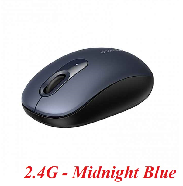 Ugreen 90550 10m 2400dpi Midnight Blue Chuột không dây Silent 2.4ghz kèm pin AA mu105 20090550