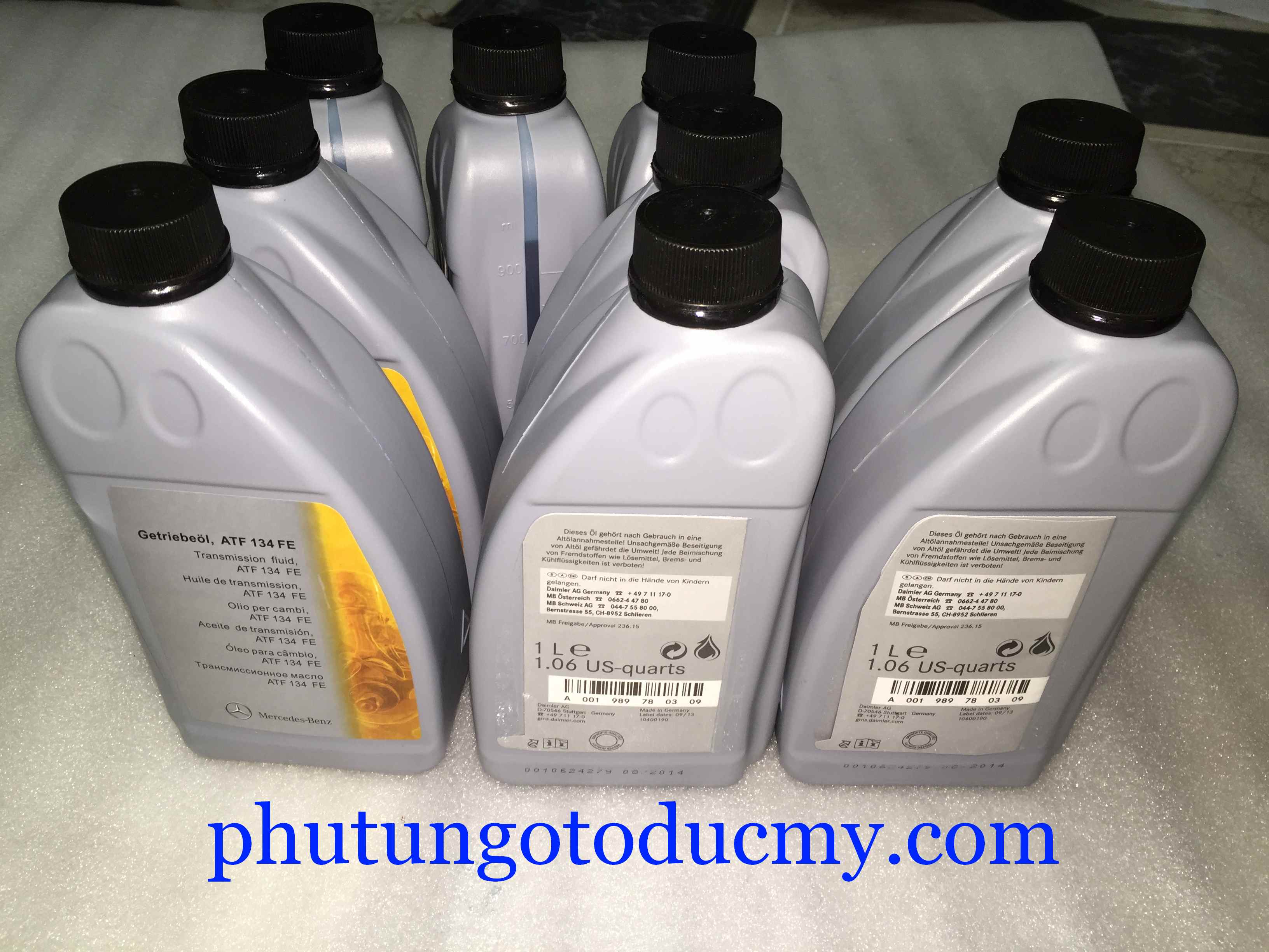 Dầu hộp số màu xanh Mercedes E class W212,S class W221- A001989780309