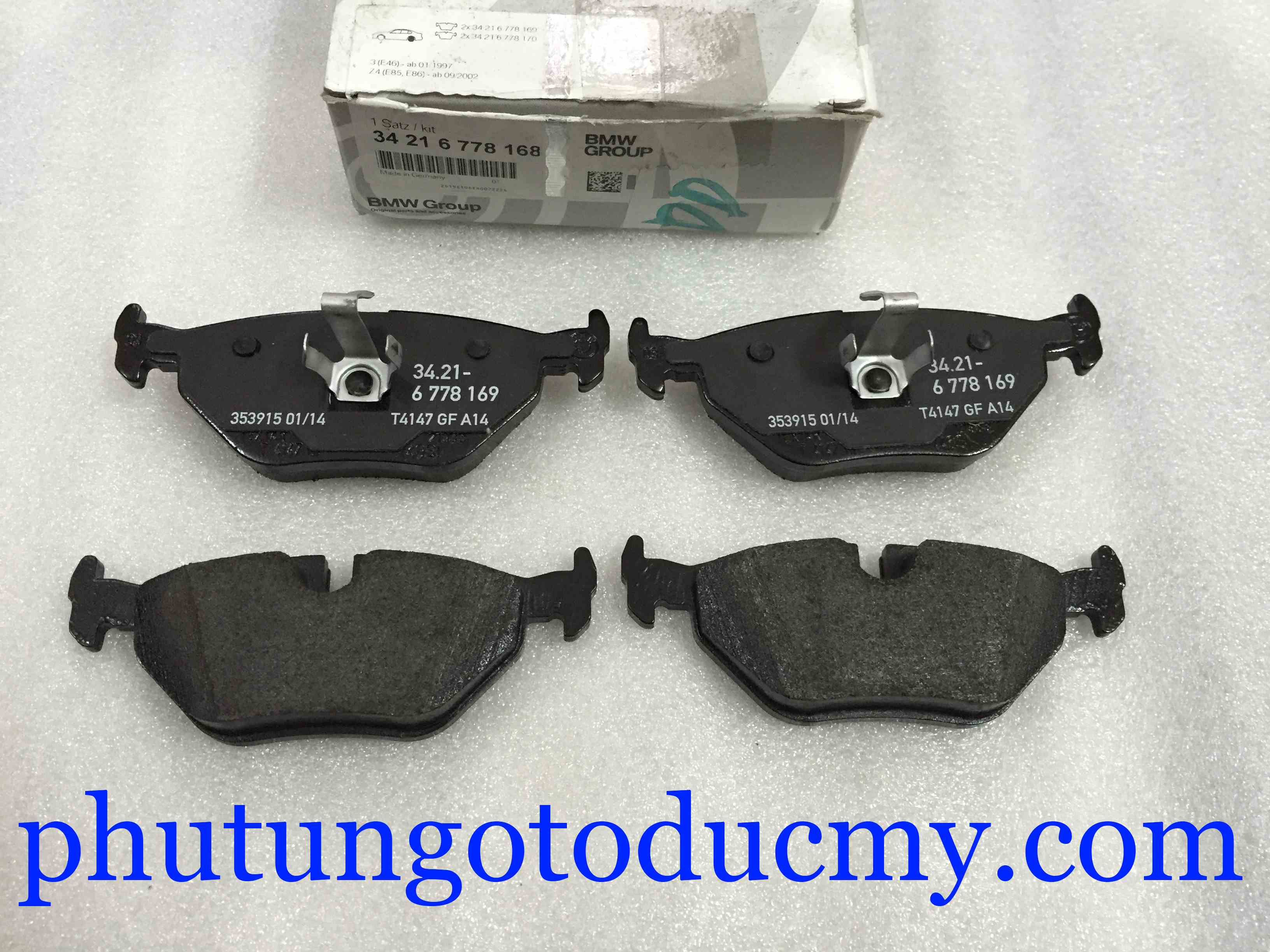 Má phanh sau BMW 318i,325i E46- 34216778168