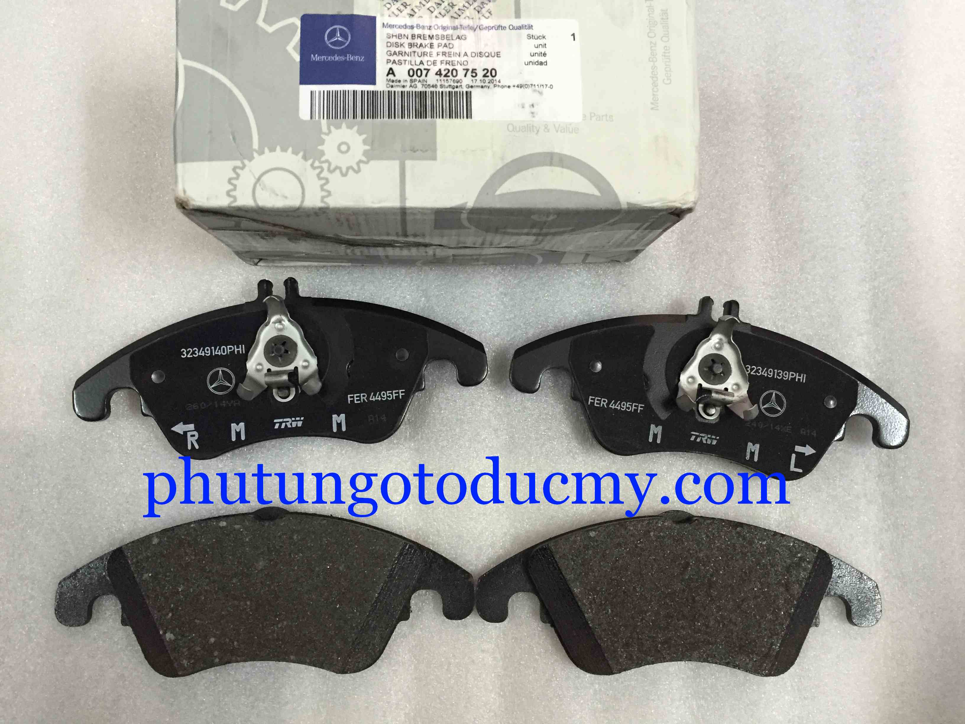 Phụ tùng ô tô chính hãng, phụ tùng ô tô Mercedes, Phụ tùng ô tô BMW, phụ tùng chính hãng audi, ducmy, Phutungotoducmy.com, phụ tùng Oem, porsche, cadillac, acura, Lexus, Land rover, volkwagen, rolls royce, chrysler. các loại lọc dầu, lọc gió, lọc xăng, càng A, càng I, đèn pha, đèn hậu, má phanh, đĩa phanh, giảm xóc, rotuyn, , logo bánh xe, các loại cảm biến, Phụ tùng ô tô rẻ nhất, phụ tùng ô tô giá tốt nhất Hà Nội, Sài Gòn, Má phanh trước Mercedes E200,E250,E300,E350 W212- A0074207520