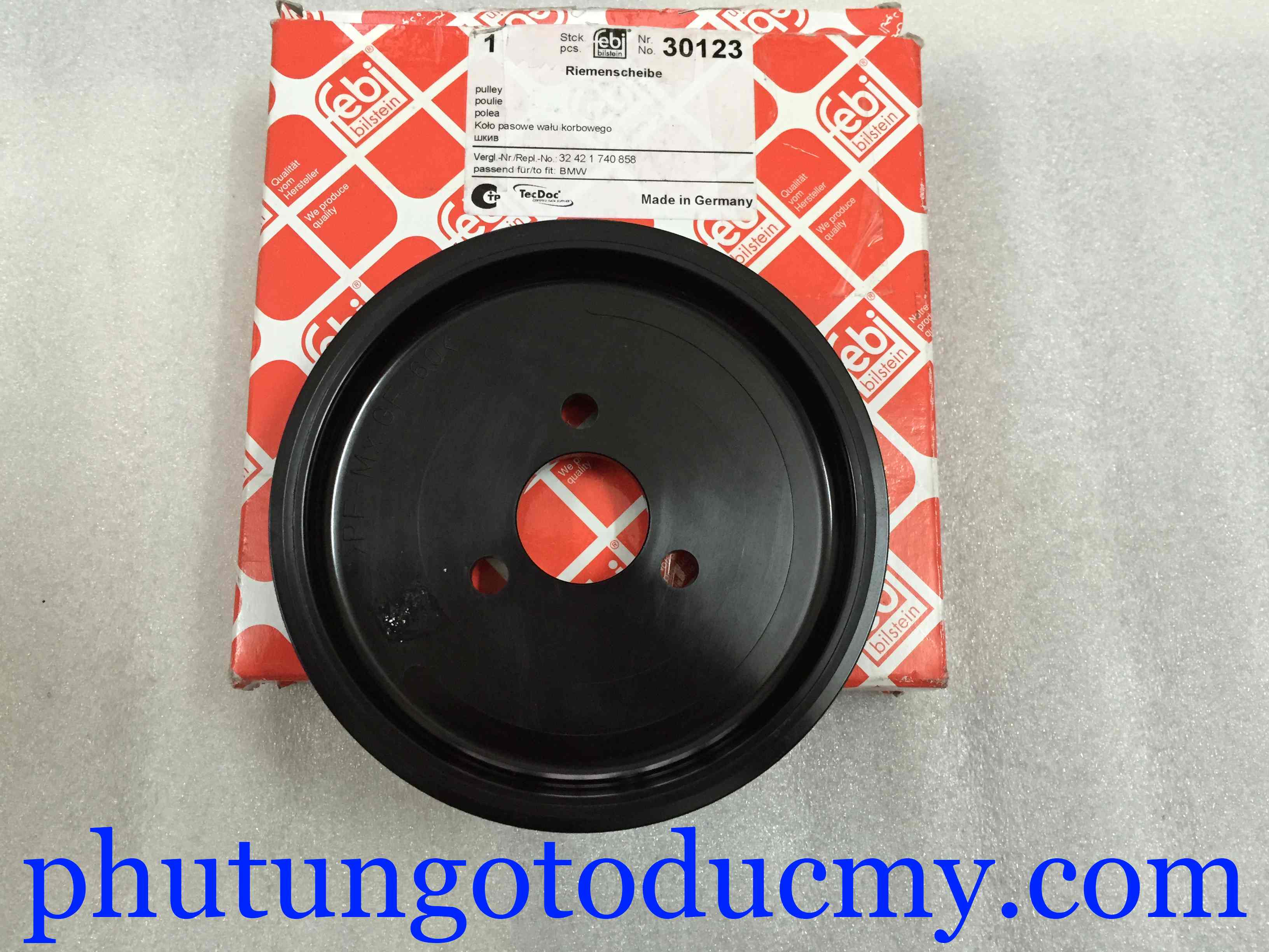 Puly bơm trợ lực lái BMW 325i E46, X5 E53, 520i 525i E39-32421740858