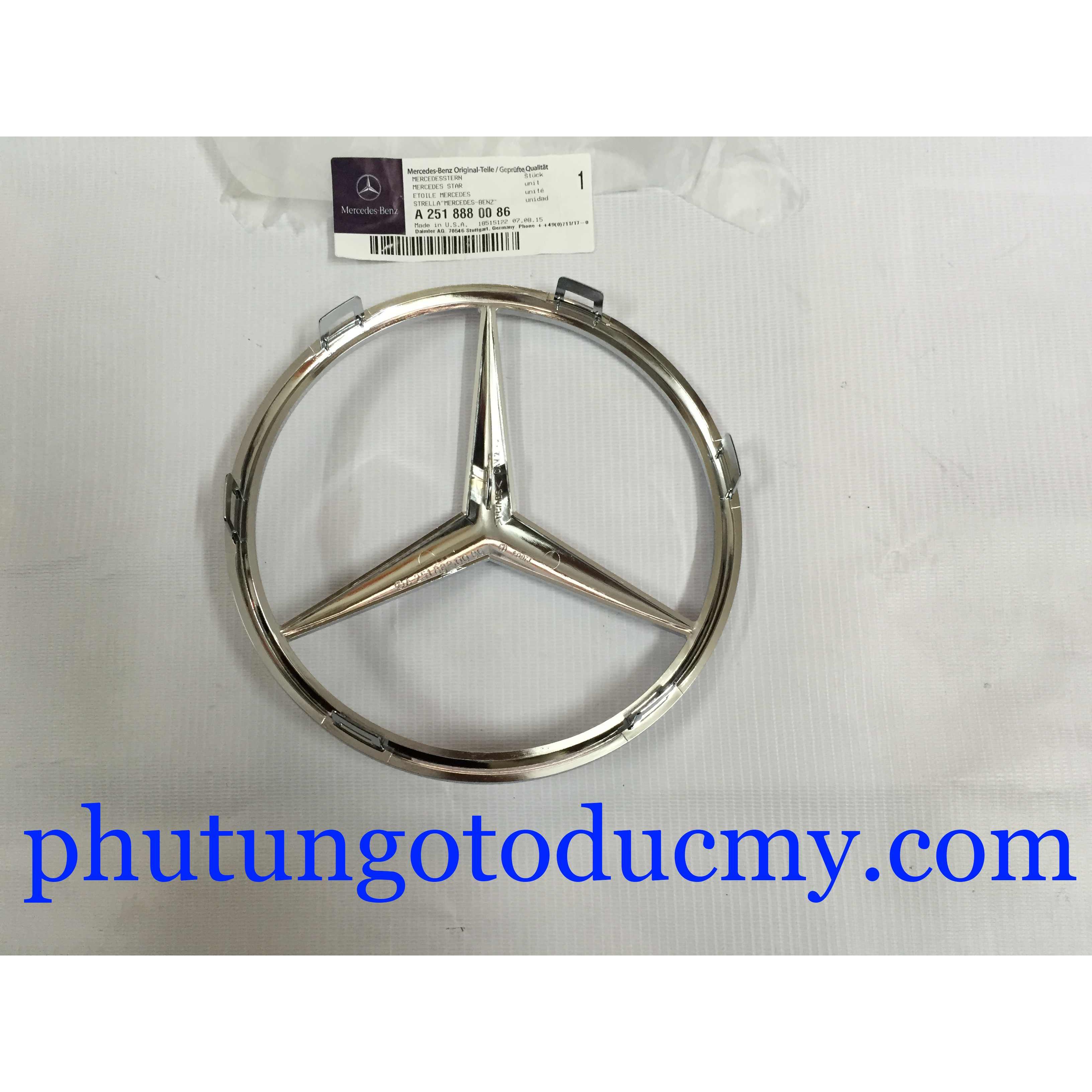 Logo mặt ca lăng Mercedes GL450,GL550, GL320 W164, R classW251 -A2518880086