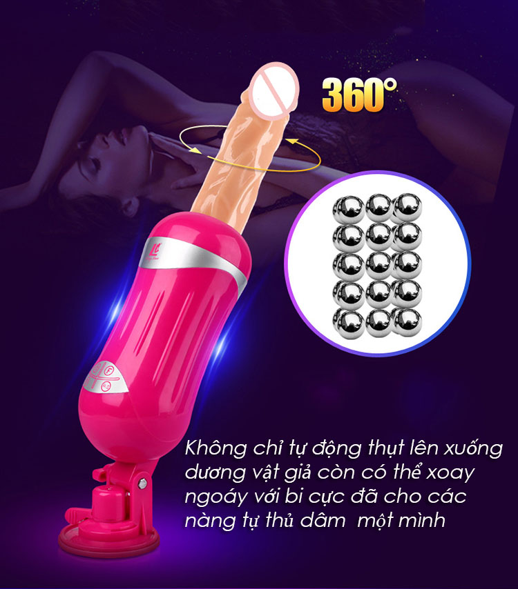 DV34 - Dương vât giả tự động thụt ngoáy xoay bi cực đỉnh