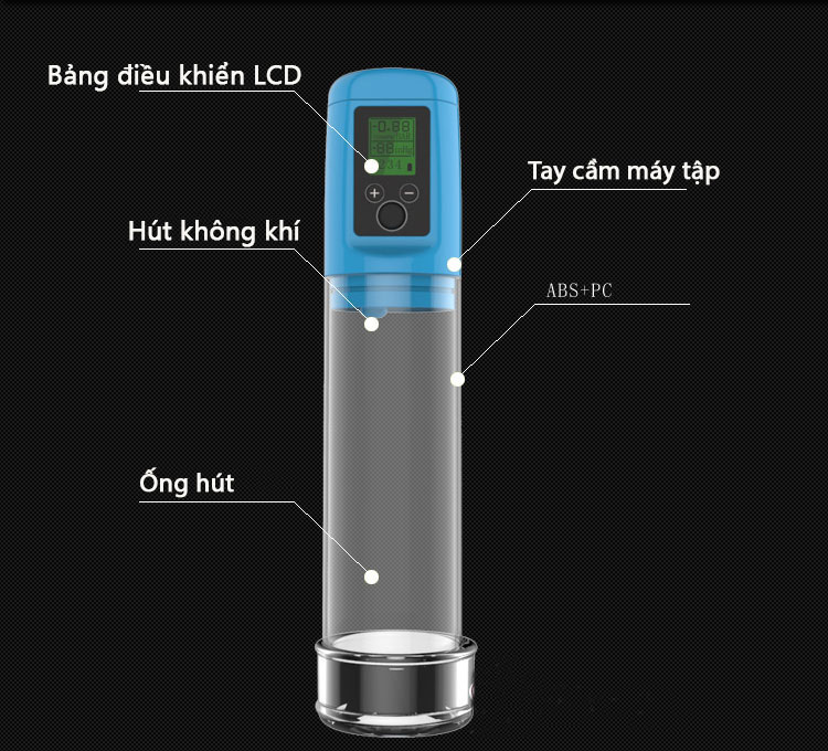 M17 - Máy tập dương vật tự động sạc pin có màn hình
