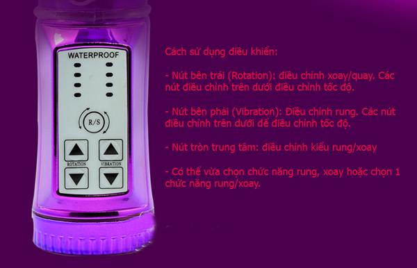 DV121-Dương vật Loveaider cá heo tím