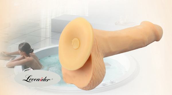 DV18 - Dương vật giả Silicon dán tường siêu mịn LoveAider